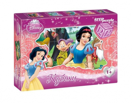 Степ Кубики 12 элем Дисней Белоснежка